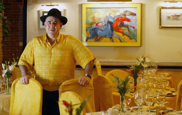 Abraham García, dueño del restaurante Viridiana de Madrid. :: José Ramón Ladrá/