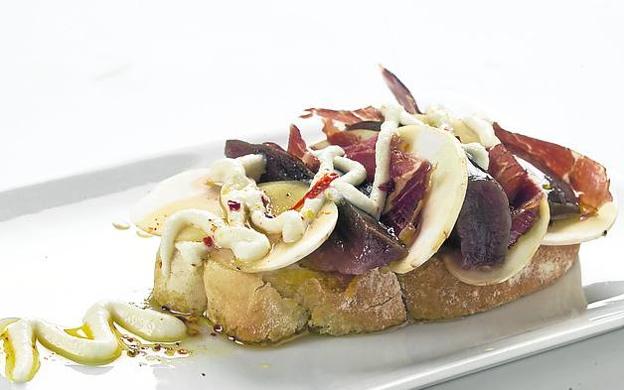 Berenjena escabechada y champiñón, en el 2013