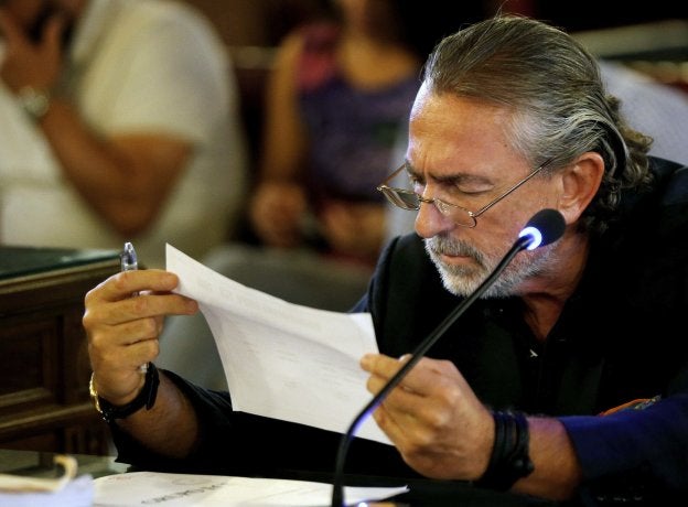 Francisco Correa, en el juicio por contratos de la Generalitat. :: efe