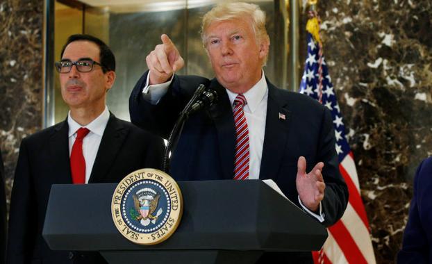 Trump, durante una conferencia de prensa.