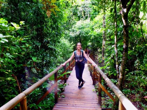 Carolina, en el Parque Nacional Manuel Antonio. :: l.r.