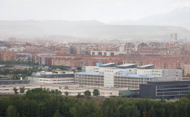 Vista aérea de la zona en la que se encuentra el Hospital San Pedro.