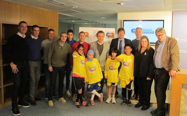Presentación de la escuela deportiva Danone. /GOB. RIOJA