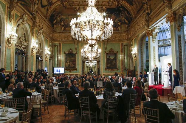 El Casino de Madrid acogió el acto del Premio Vocento al Liderazgo Empresarial. :: alberto ferreras/