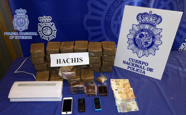 Droga aprehendida por la Policía Nacional./POLICÍA NACIONAL