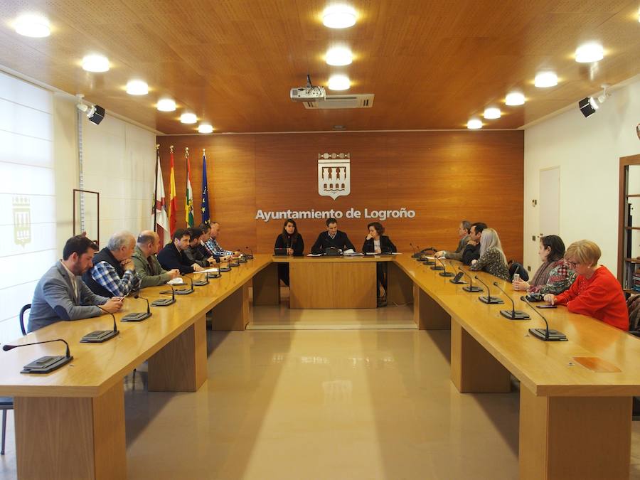 Esta mañana en el Ayuntamiento de Logroño