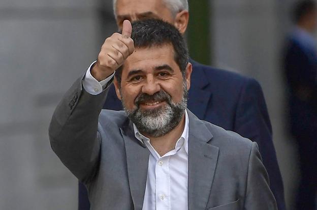 Sànchez, en una imagen tras su comparecencia ante la juez Lamela en octubre de 2017. :: j. soriano / afp/