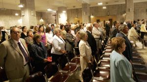 Imagen del funeral celebrado ayer en la iglesia de los Carmelitas de Logroño. / J. HERREROS/