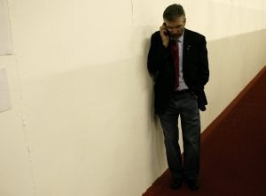 La personalidad del presidente de Sinn Fein, Gerry Adams, ha cobrado tintes tenebrosos que no tienen relación con la política. ::
REUTERS/