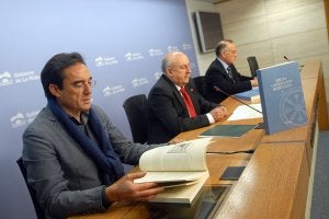 Javier García Turza, Luis Alegre y Claudio García Turza. ::A.IGLESIAS/