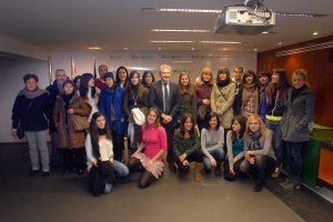 Entrega de diplomas ayer en el Instituto Riojano de la Juventud. ::
A. I./