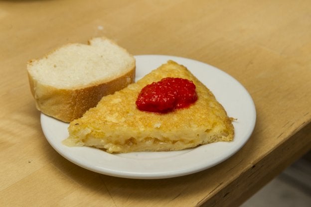 La tortilla de patatas de La Travesía