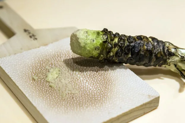 En Kiro Sushi se puede degustar el wasabi natural. Éste es el de esta semana. /Justo Rodriguez