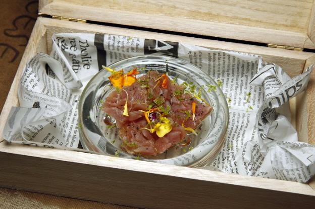 Tartar con un atún de gran calidad