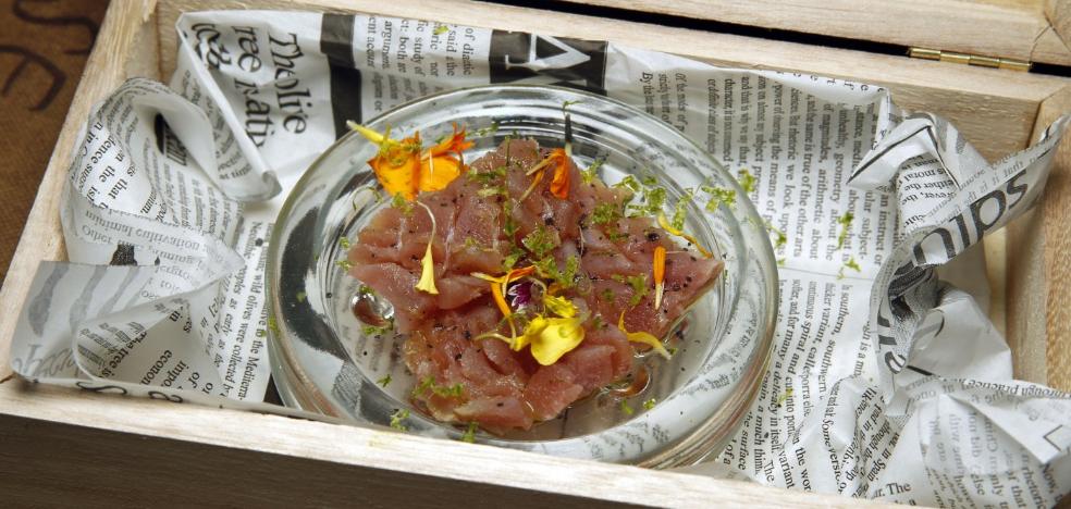 Tartar con un atún de gran calidad