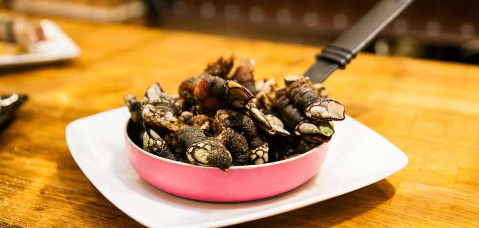 Una de percebes en el Alinas