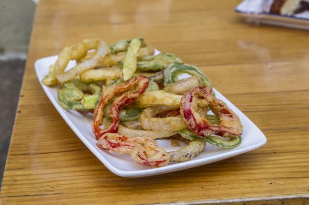 Verduras en tempura