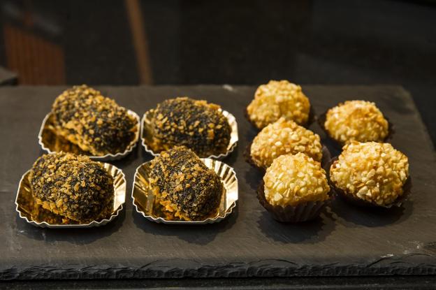 Bombones de queso Idiazábal