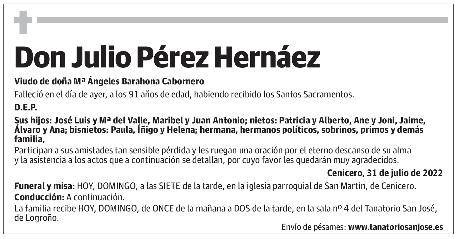 Don Julio Pérez Hernáez