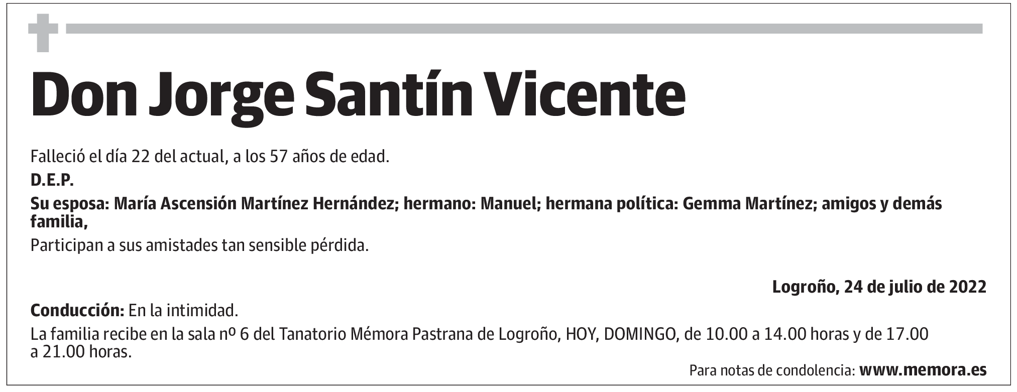 Don Jorge Santín Vicente