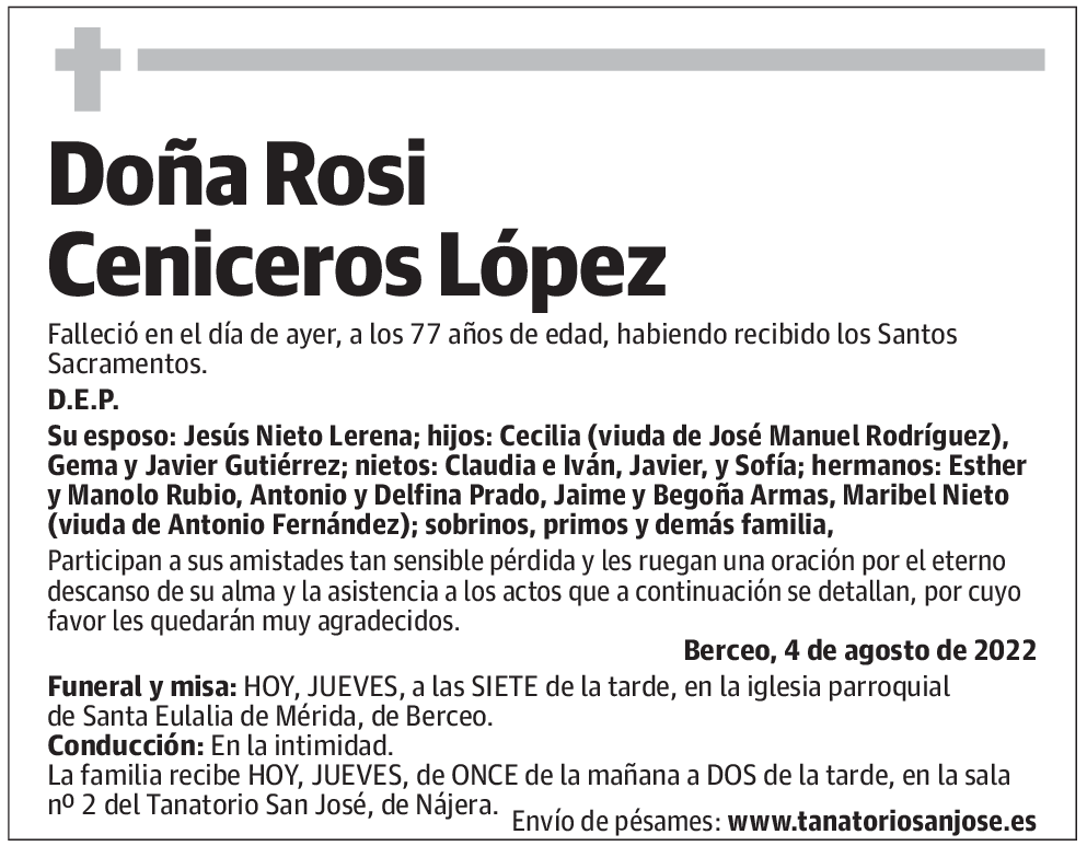 Doña Rosi  Ceniceros López