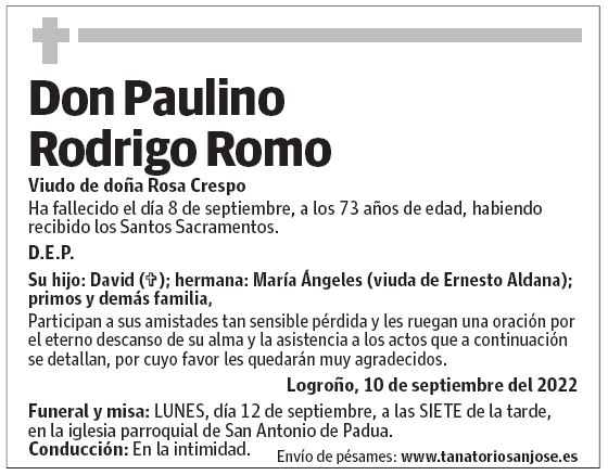 Don Paulino Rodrigo Romo