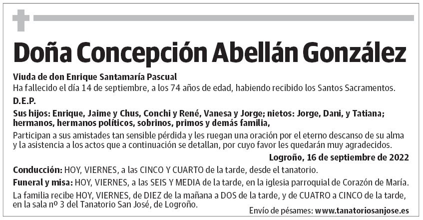 Doña Concepción Abellán González