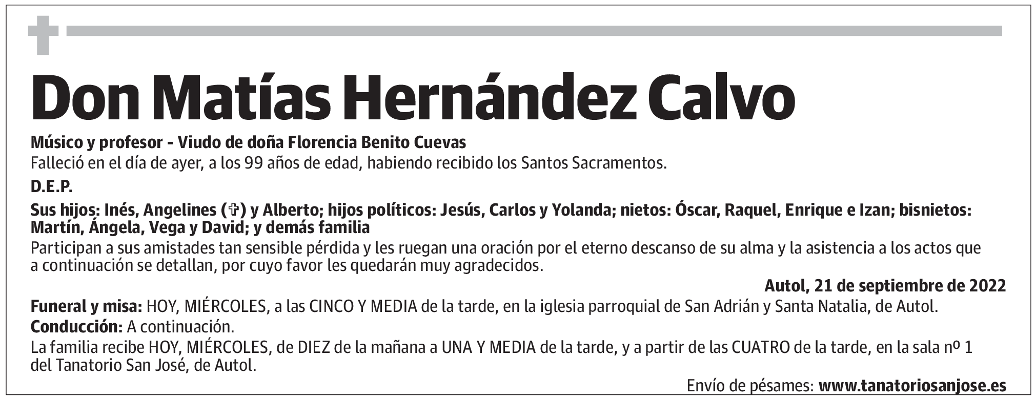Don Matías Hernández Calvo