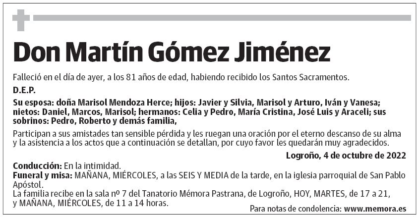 Don Martín Gómez Jiménez