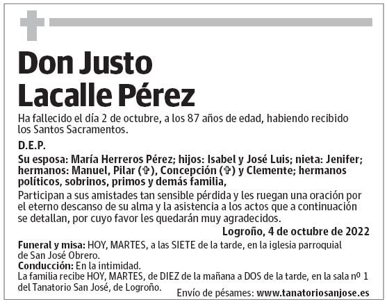 Don Justo Lacalle Pérez