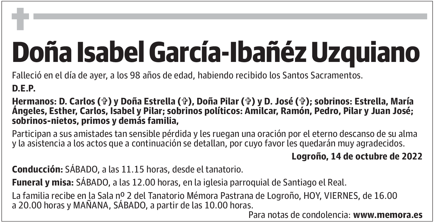Doña Isabel García-Ibañéz Uzquiano