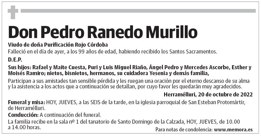 Don Pedro Ranedo Murillo