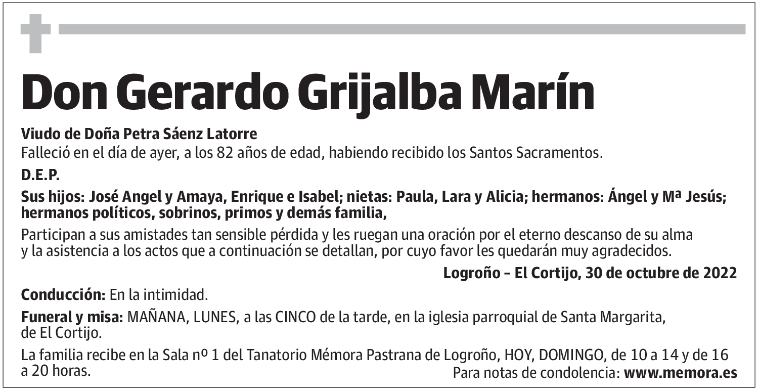 Don Gerardo Grijalba Marín