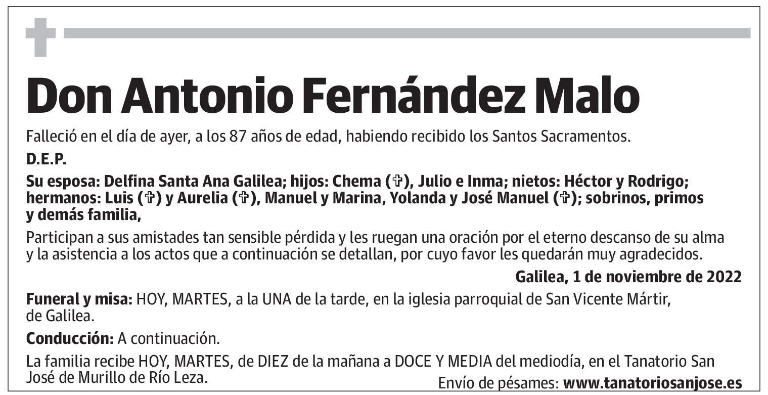 Don Antonio Fernández Malo