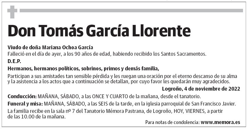 Don Tomás García Llorente