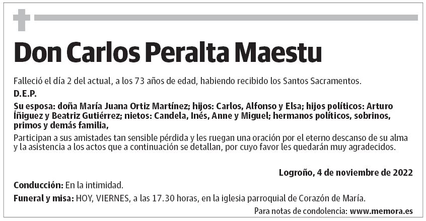 Don Carlos Peralta Maestu