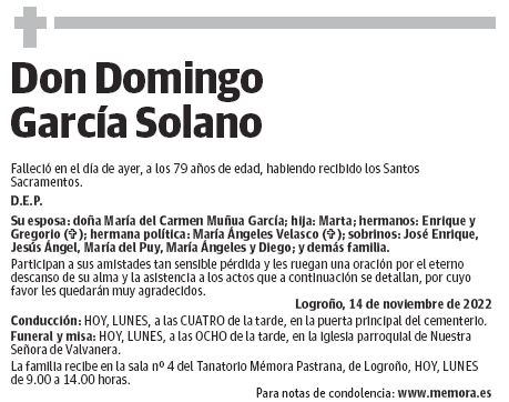 Don Domingo García Solano