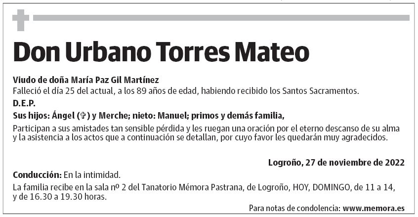 Don Urbano Torres Mateo