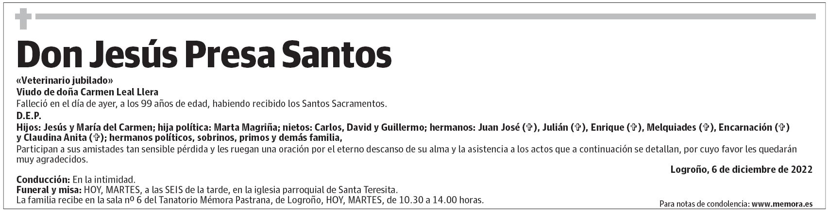 Don Jesús Presa Santos