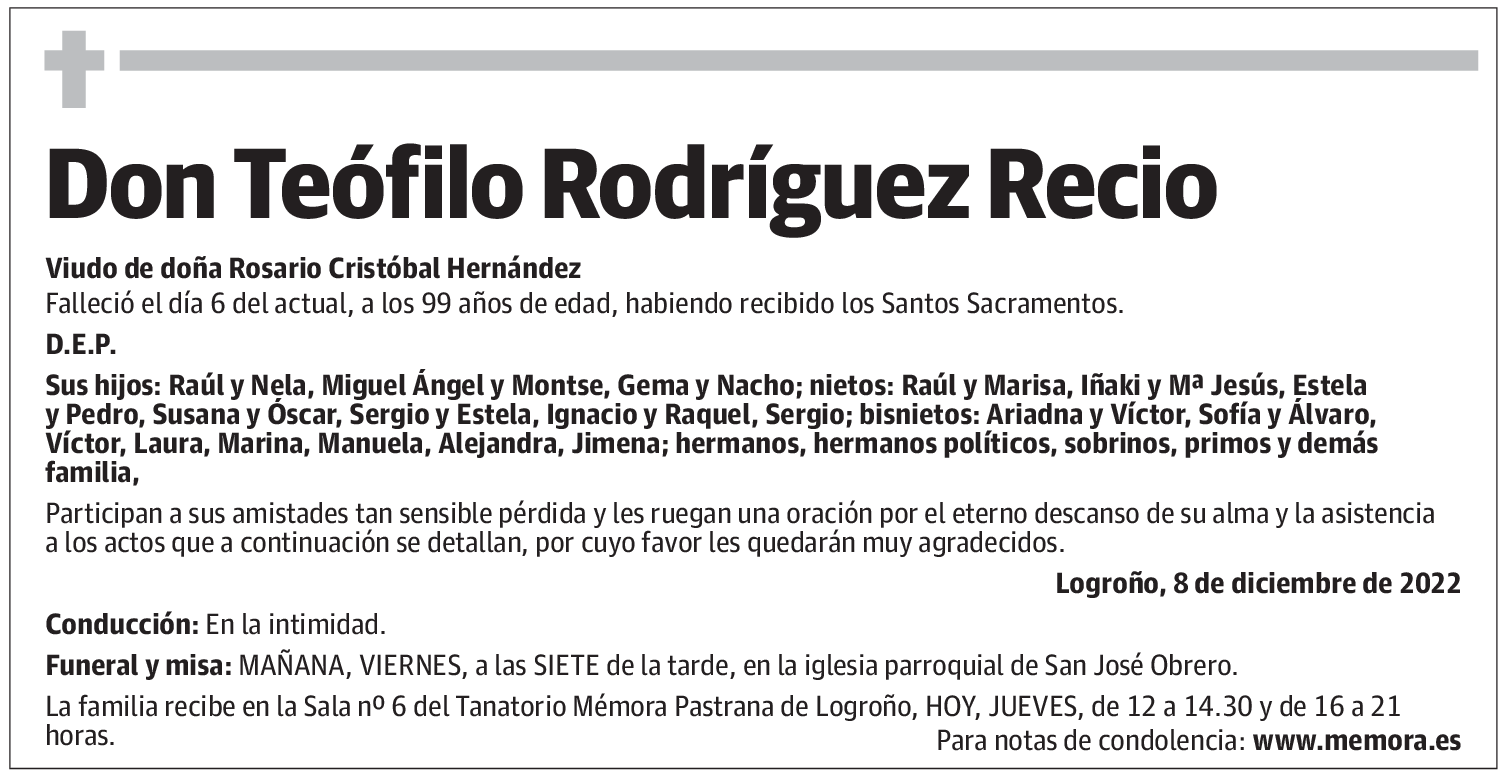 Don Teófilo Rodríguez Recio