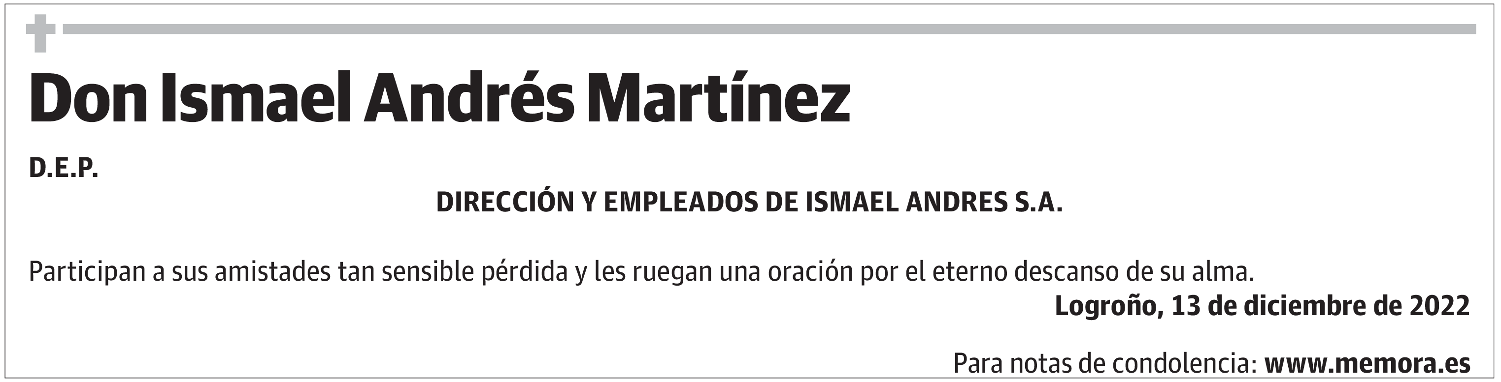 Don Ismael Andrés Martínez