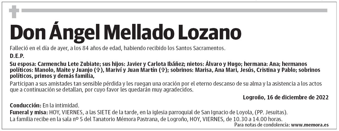 Don Ángel Mellado Lozano