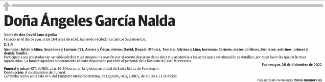 Doña Ángeles García Nalda