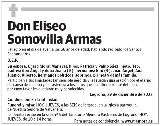 Don Eliseo Somovilla Armas