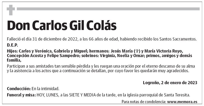 Don Carlos Gil Colás