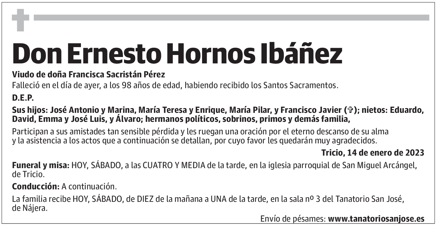Don Ernesto Hornos Ibáñez