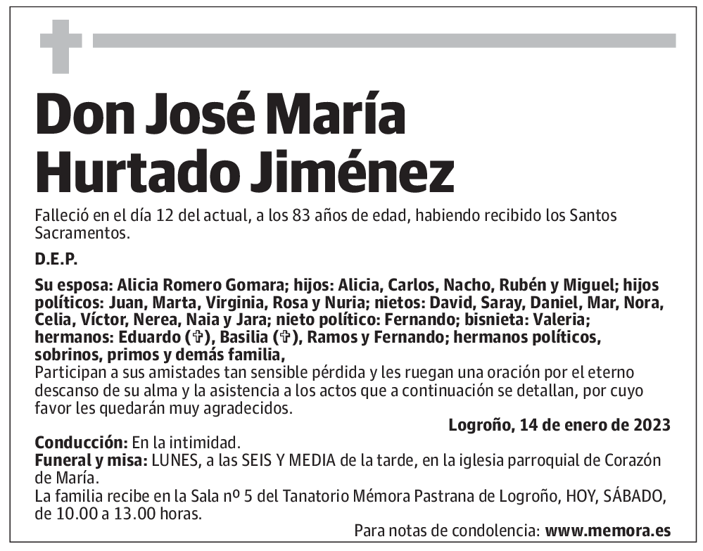 Don José María Hurtado Jiménez