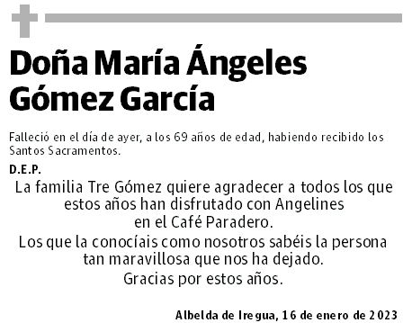 Doña María Ángeles Gómez García