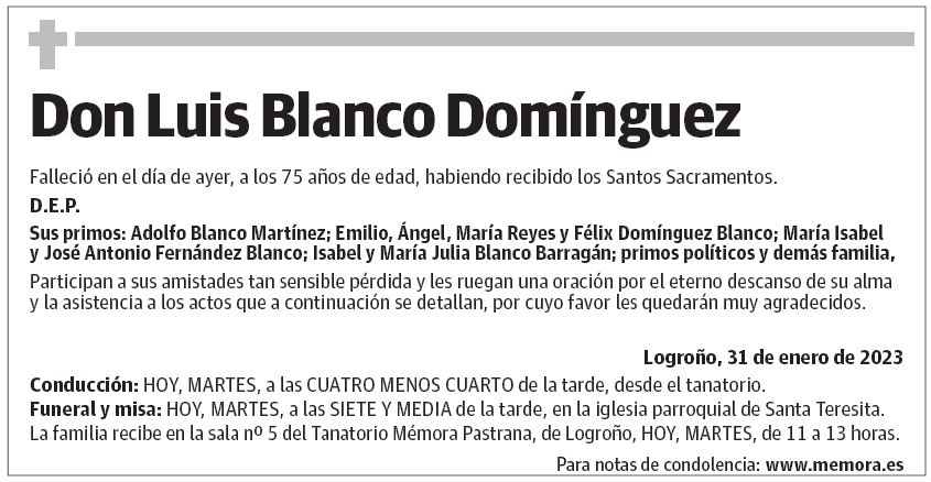 Don Luis Blanco Domínguez