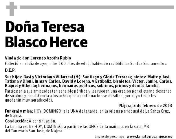 Doña Teresa Blasco Herce